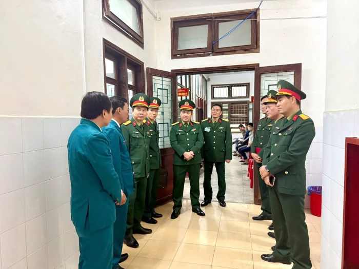 Kiểm tra công tác khám tuyển nghĩa vụ quân sự năm 2026