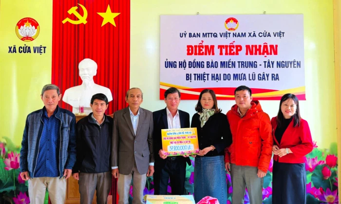 Xã Cửa Việt quyên góp hơn 600 triệu đồng ủng hộ đồng bào vùng lũ