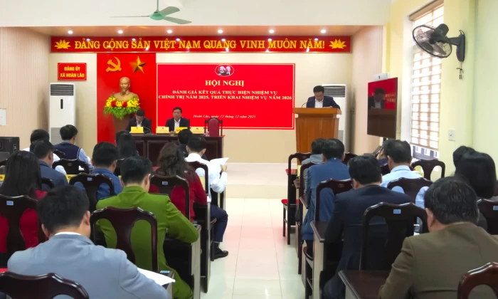 Đảng bộ xã Hoàn Lão triển khai nhiệm vụ năm 2026