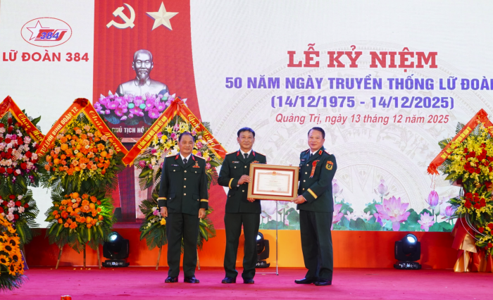 Kỷ niệm 50 năm Ngày truyền thống Lữ đoàn 384, Binh đoàn 12