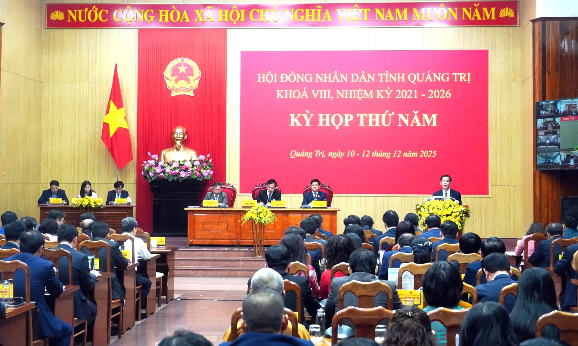 Khai mạc kỳ họp thứ 5, HĐND tỉnh khóa VIII