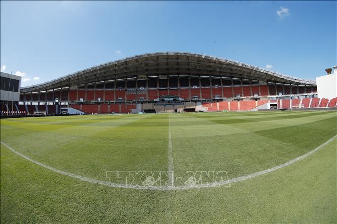 Sân vận động Quốc gia Rajamangala - nơi diễn ra các trận đấu của môn bóng đá nam tại SEA Games 33, cũng như tổ chức lễ khai mạc và bế mạc. Ảnh minh họa: Minh Quyết/PV TTXVN tại Thái Lan