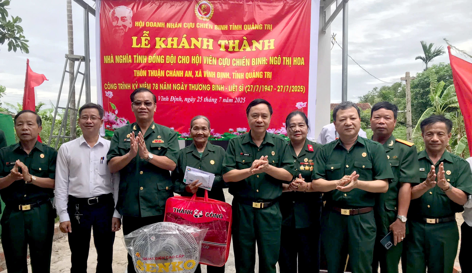 Những ngôi nhà “Nghĩa tình đồng đội” của các cấp Hội Cựu chiến binh góp phần bảo đảm an sinh xã hội - Ảnh: T.Long