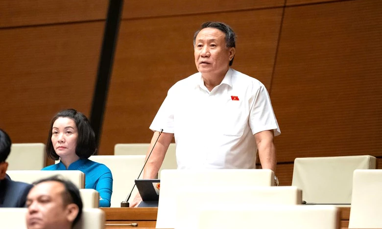 Đại biểu Hà Sỹ Đồng phát biểu tại hội trường - Ảnh TT