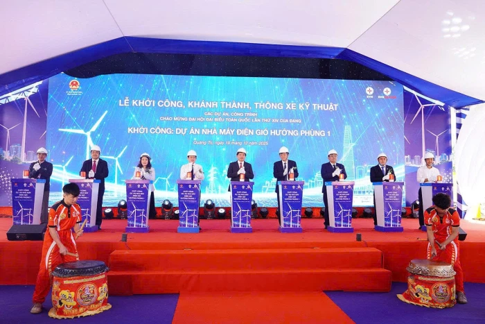 Khởi công Dự án Nhà máy Điện gió Hướng Phùng 1