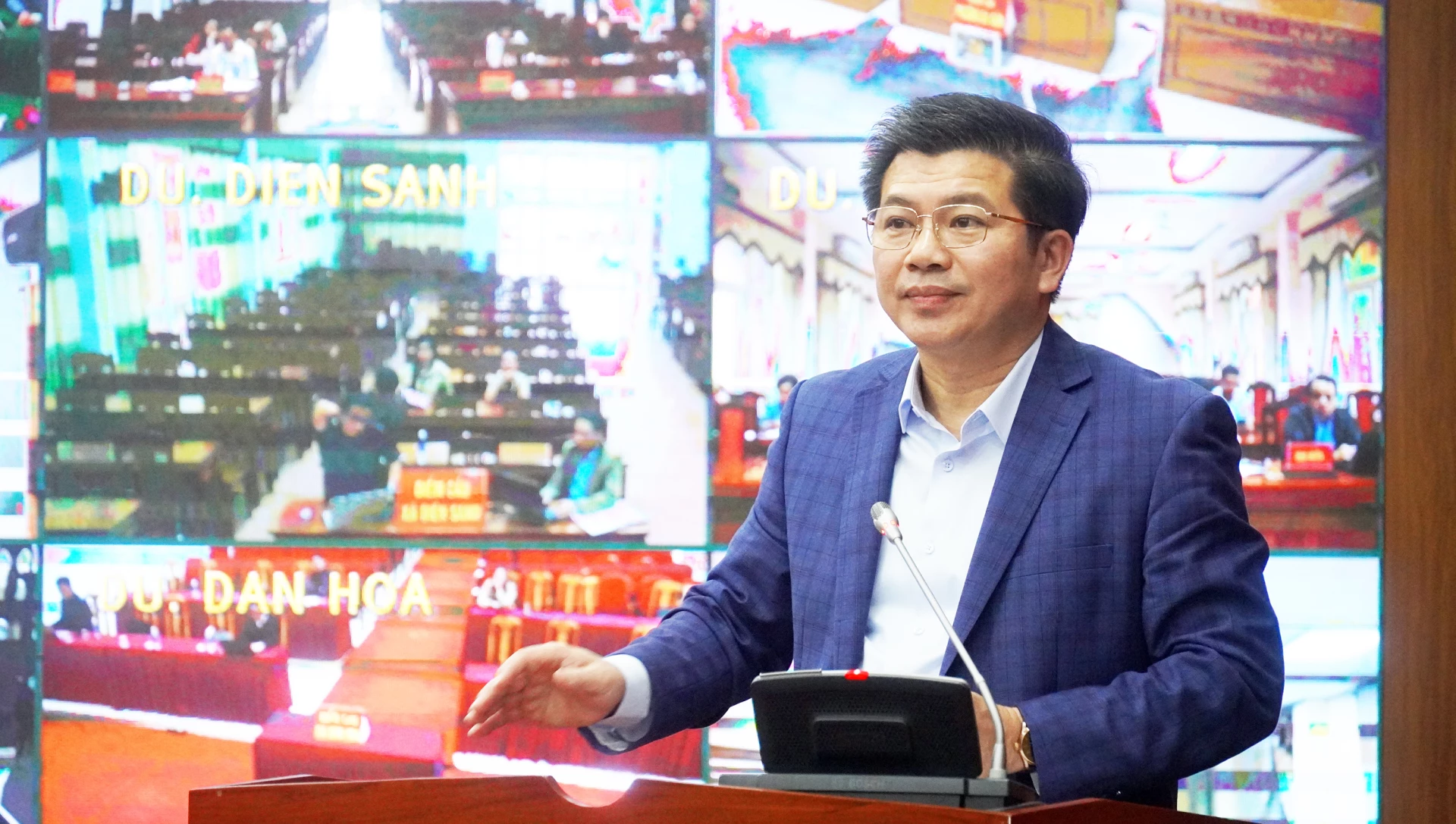 Đồng chí Trần Vũ Khiêm, Phó Bí thư Thường trực Tỉnh ủy phát biểu chỉ đạo tại hội nghị - Ảnh: N.M