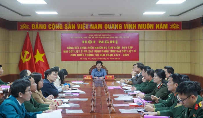 Tổng kết công tác tìm kiếm, quy tập hài cốt liệt sĩ giai đoạn 2021-2025