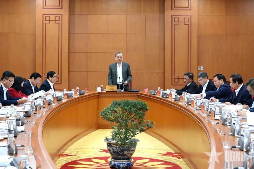 Tổng Bí thư Tô Lâm chủ trì Phiên họp lần thứ tư Tiểu ban Nhân sự Đại hội XIV của Đảng.