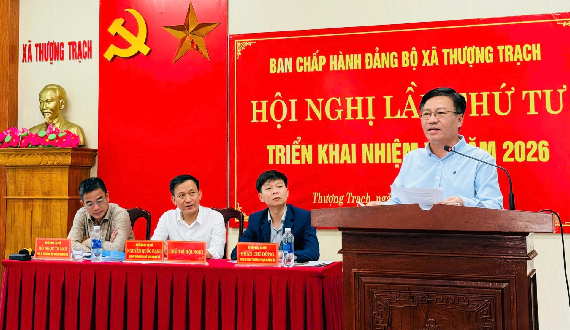 Phó Chủ tịch Thường trực Ủy ban MTTQVN tỉnh Đào Mạnh Hùng phát biểu chỉ đạo tại hội nghị-Ảnh: TT.
