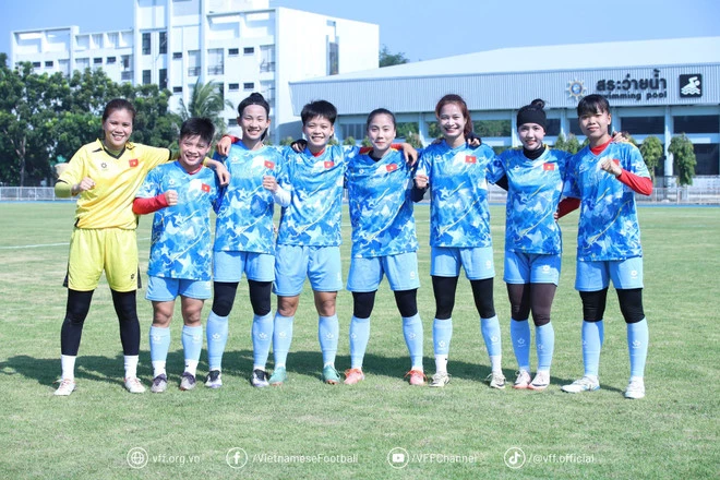 Tuyển nữ Việt Nam sẵn sàng cho SEA Games 33. (Nguồn: VFF)