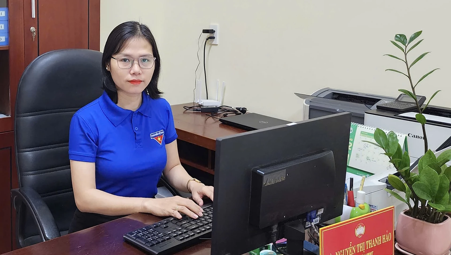 Chị Nguyễn Thị Thanh Hảo, Phó Bí thư Đoàn phường Đồng Thuận - Ảnh: H.T