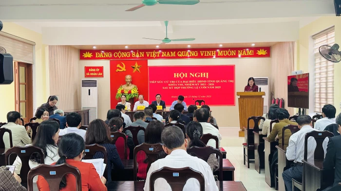 Đại biểu HĐND tỉnh tiếp xúc cử tri tại xã Hoàn Lão