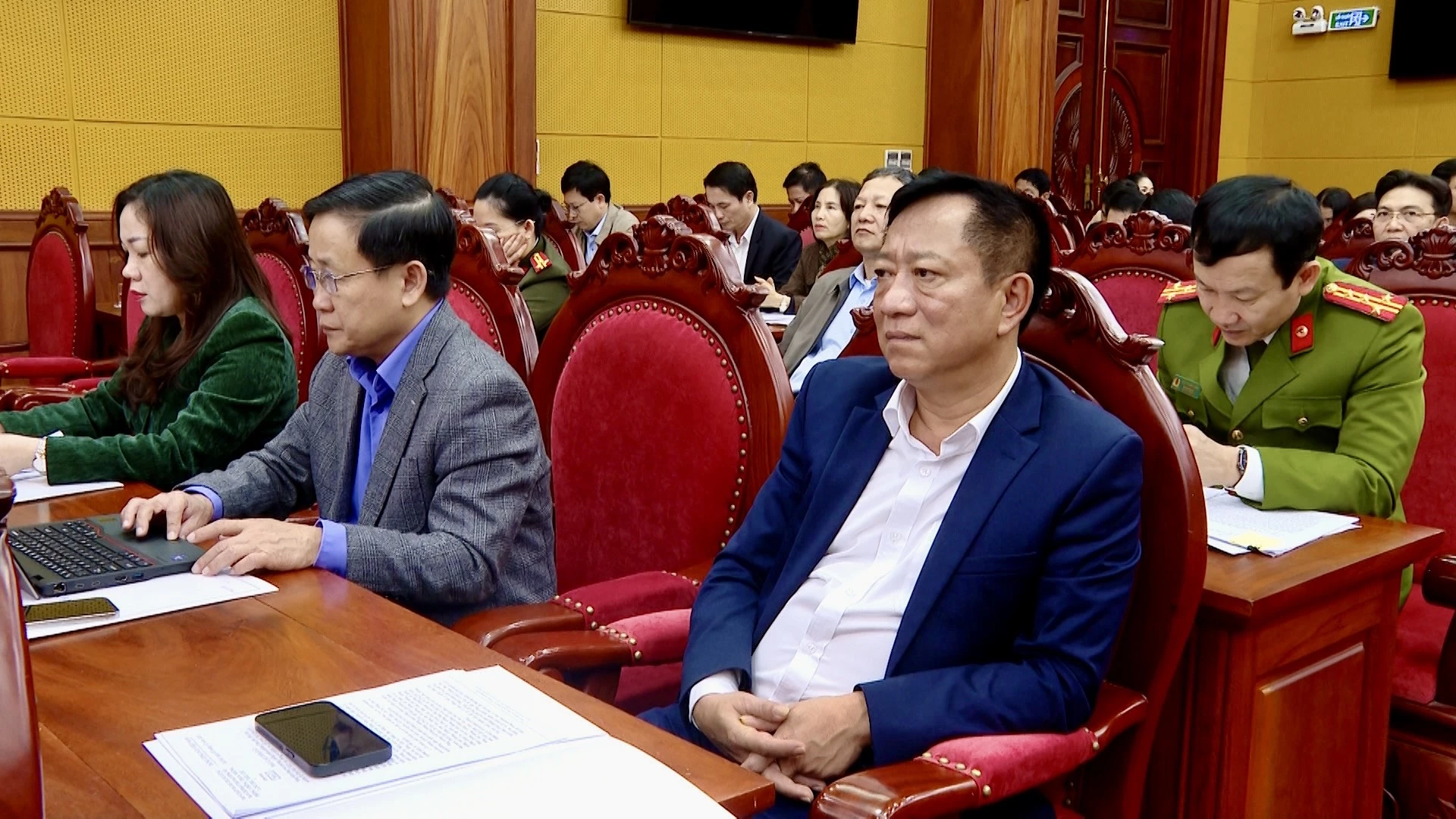 Đại biểu dự hội nghị tại điểm cầu Quảng Trị - Ảnh: T.T