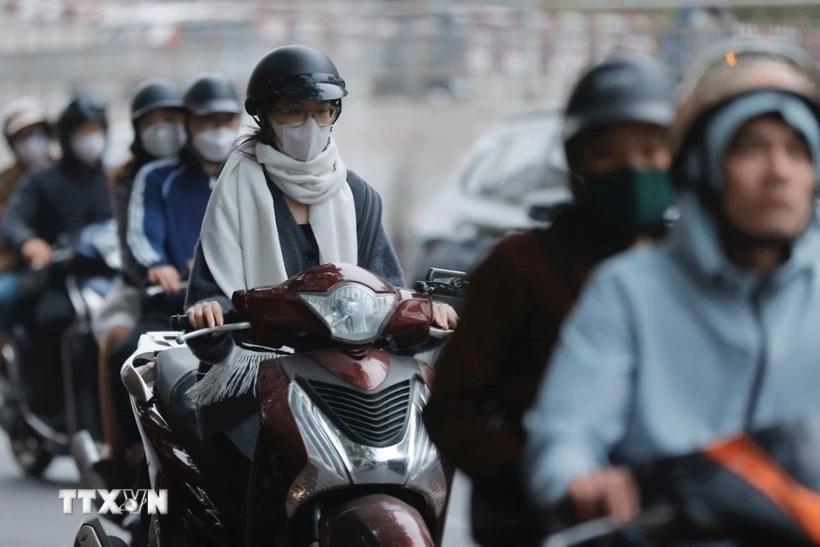 Bắc Bộ trời lạnh. (Ảnh: Minh Quyết/TTXVN)