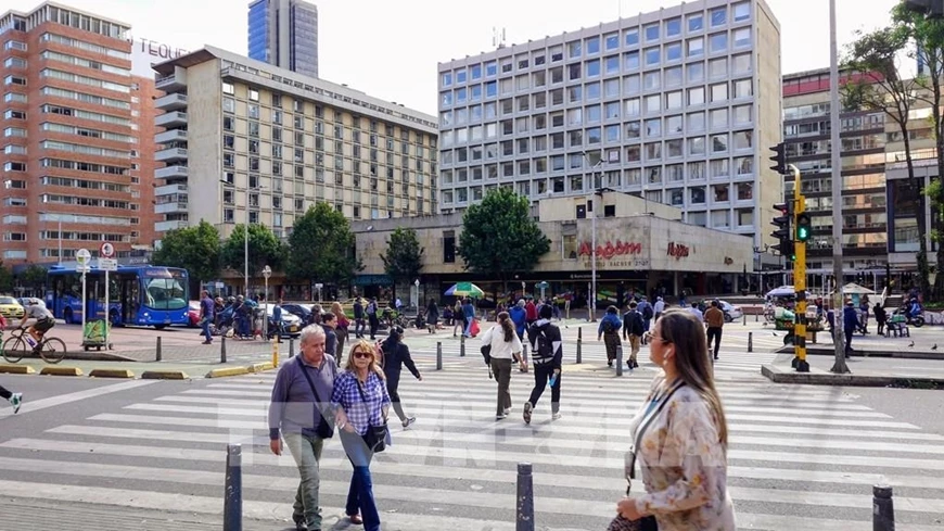 Trung tâm tài chính tại Thủ đô Bogota (Colombia). Ảnh minh họa: TTXVN 