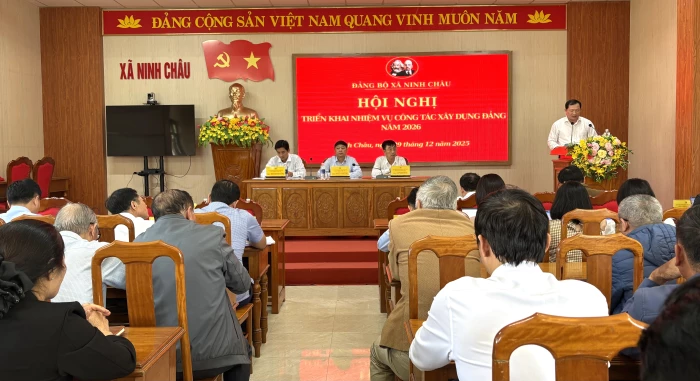 Đảng ủy xã Ninh Châu triển khai công tác xây dựng Đảng năm 2026