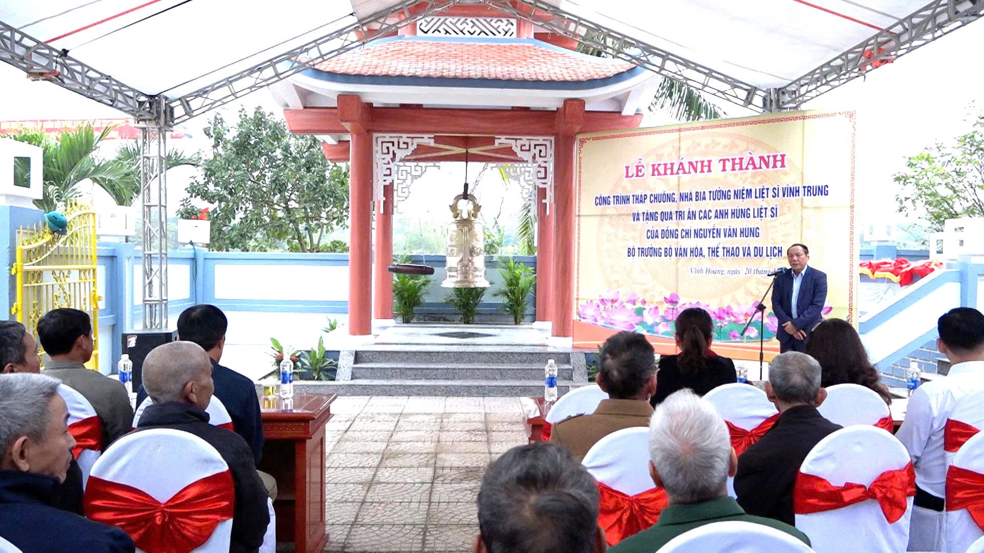 Đồng chí Nguyễn Văn Hùng, Bộ trưởng Bộ Văn hóa, Thể thao và Du lịch phát biểu tại buổi lễ - Ảnh: NT