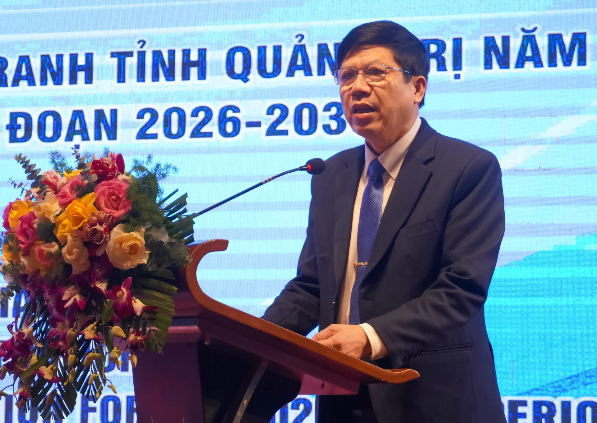 Đại diện lãnh đạo Sở Ngoại vụ phát biểu tại hội nghị - Ảnh: N.H