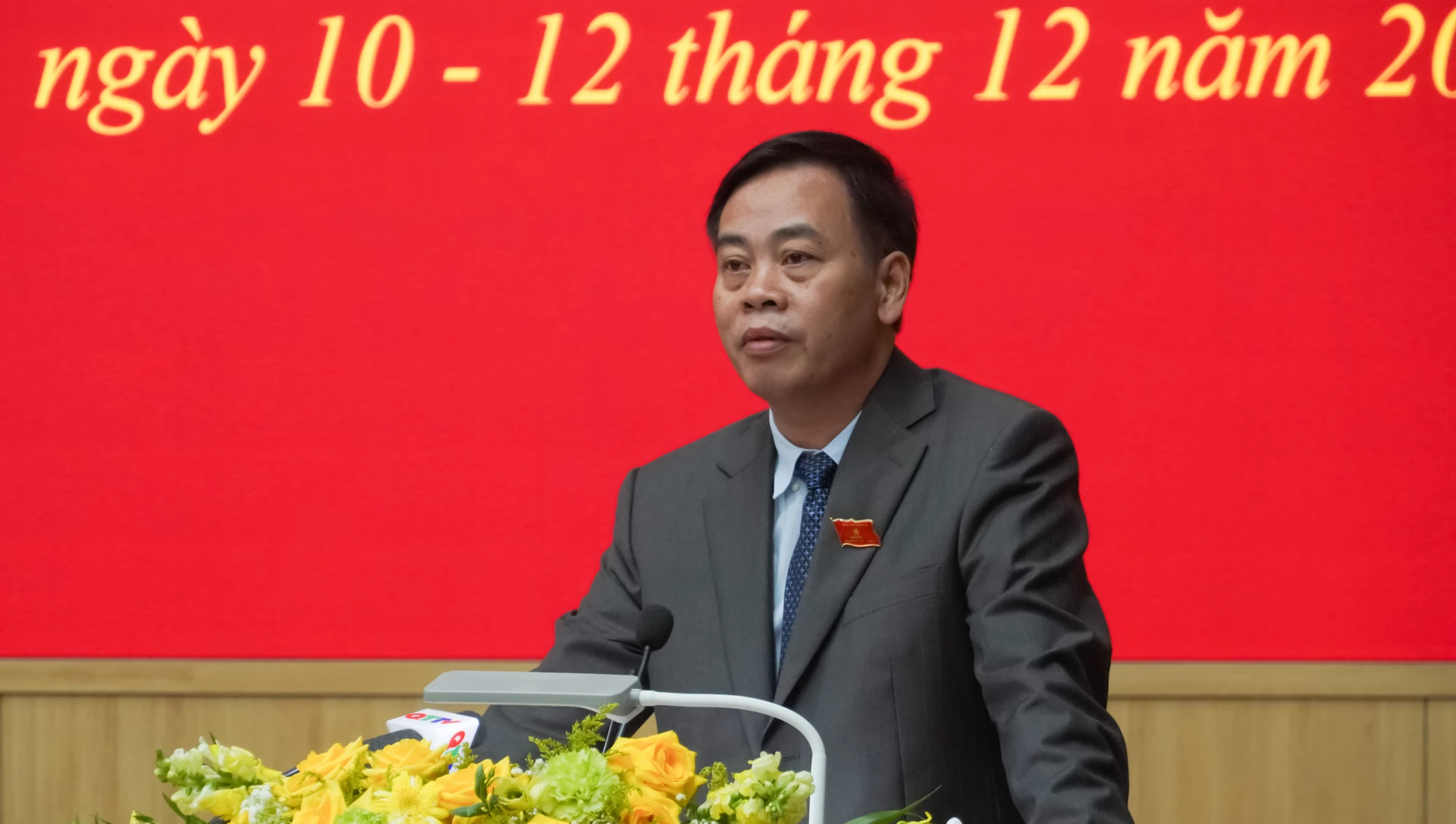 Đồng chí Nguyễn Đăng Quang, Phó Bí thư Tỉnh ủy, Chủ tịch HĐND tỉnh phát biểu bế mạc kỳ họp - Ảnh: Ngọc Hải