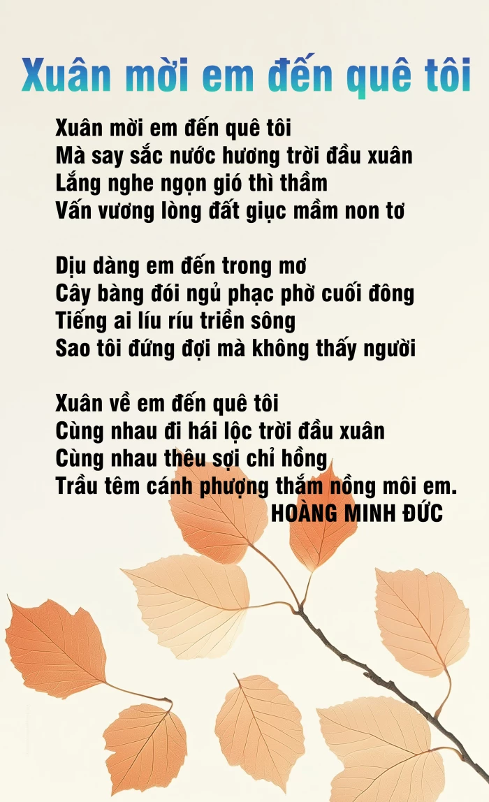 Xuân mời em đến quê tôi