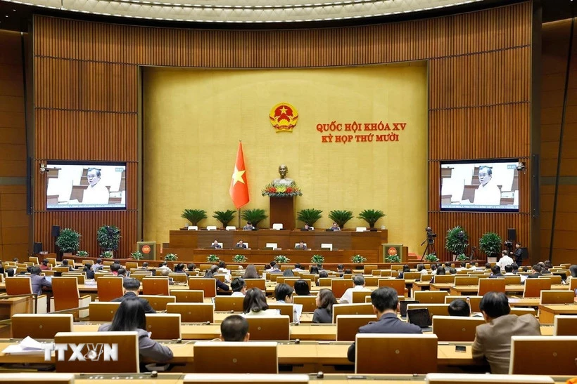 Quang cảnh phiên họp Quốc hội. (Ảnh: Doãn Tấn/TTXVN)