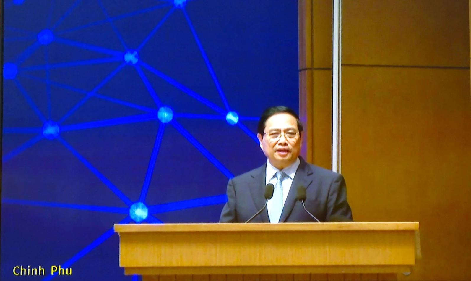 Thủ tướng Phạm Minh Chính phát biểu tại Diễn đàn - Ảnh: T.L