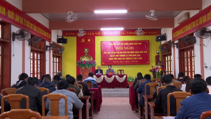 Đại biểu HĐND tỉnh tiếp xúc cử tri tại xã Đakrông