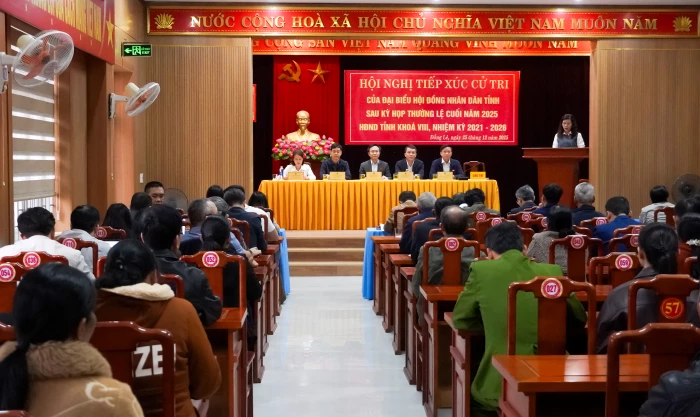 Đại biểu HĐND tỉnh tiếp xúc cử tri tại xã Đồng Lê