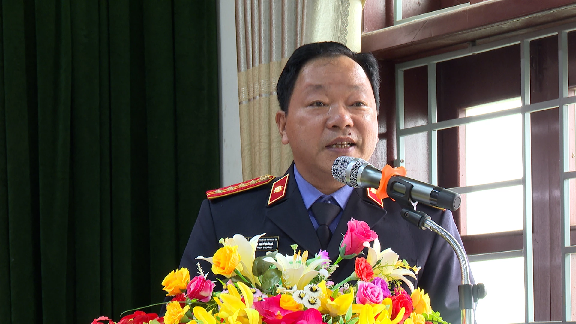 Lãnh đạo Viện KSND tỉnh Quảng Trị phát biểu chỉ đạo tại hội nghị - Ảnh Phước Đạt