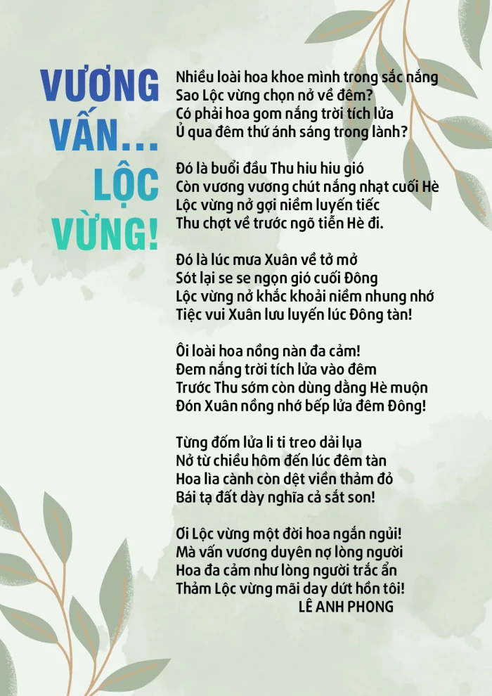 Vương vấn… Lộc vừng!