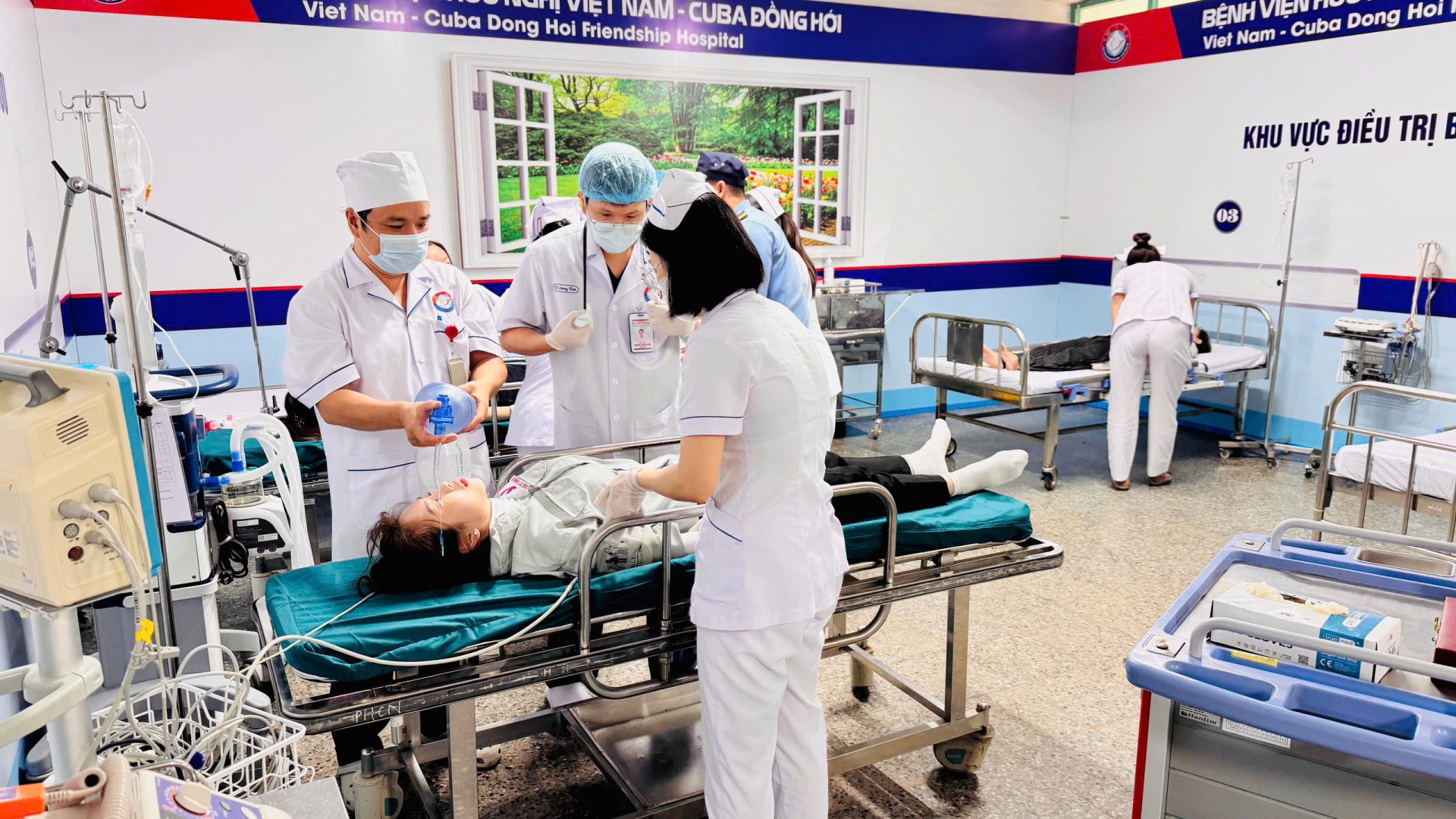 Hình ảnh tại chương trình diễn tập thực binh - Ảnh: Quang Ngọc