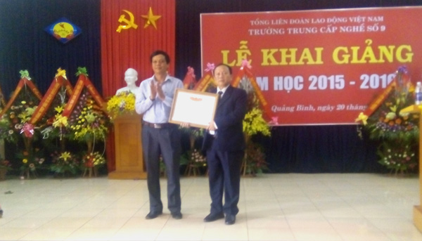 Trường trung cấp Nghề số 9 khai giảng năm học mới