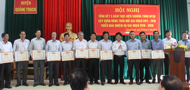 Quảng Trạch: Tổng kết 5 năm thực hiện Chương trình mục tiêu quốc gia xây dựng nông thôn mới