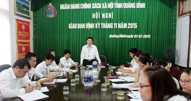 Năm 2015, Ngân hàng Chính sách xã hội tỉnh phấn đấu dư nợ 3.315 tỷ đồng