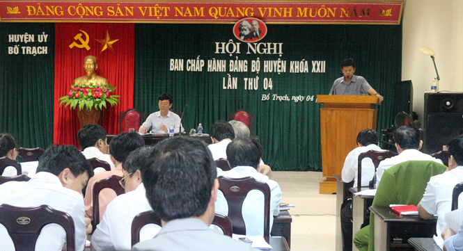Huyện ủy Bố Trạch: Triển khai nhiệm vụ năm 2016
