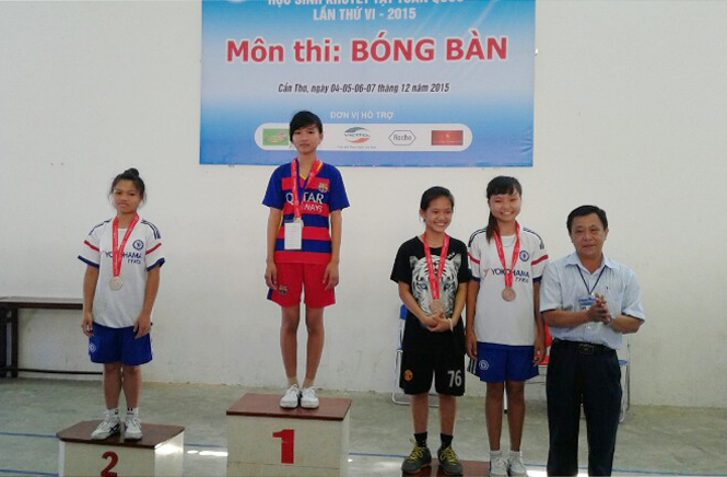 Đoàn học sinh tỉnh ta giành được 10 huy chương vàng