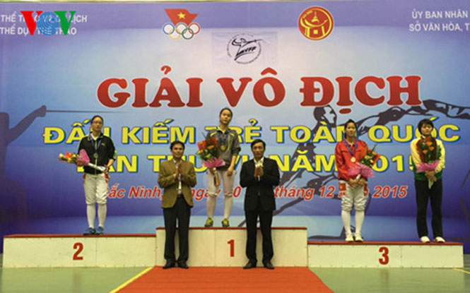 Hà Nội dẫn đầu giải Vô địch đấu kiếm trẻ toàn quốc 2015