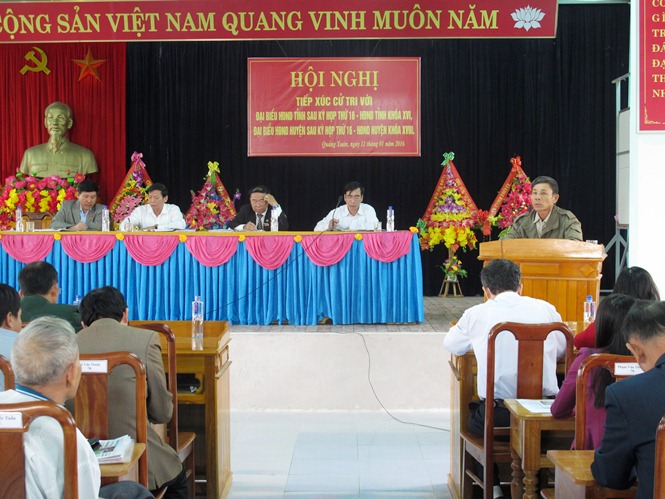 Đại biểu HĐND tỉnh tiếp xúc cử tri sau kỳ họp thứ 16, HĐND tỉnh khóa XVI