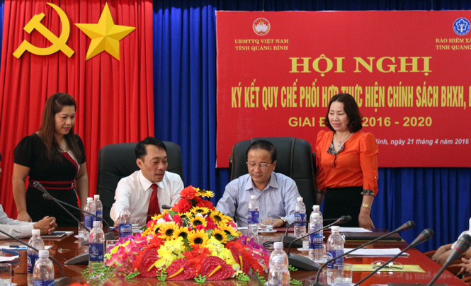 Ký kết quy chế phối hợp thực hiện chính sách, pháp luật về BHXH, BHYT giai đoạn 2016-2020