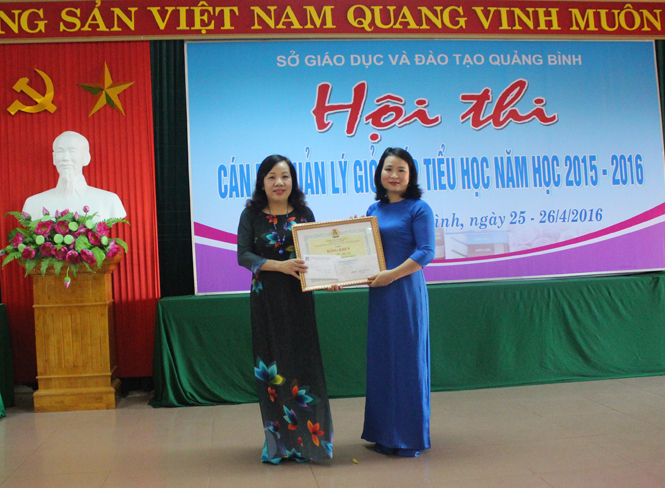 Hội thi cán bộ quản lý giỏi cấp tiểu học năm học 2015-2016