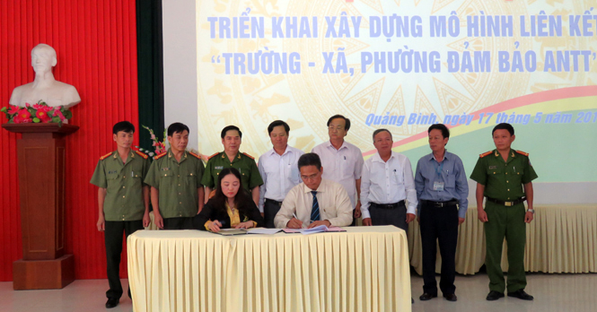 Triển khai xây dựng mô hình liên kết "Trường-xã, phường bảo đảm an ninh trật tự"