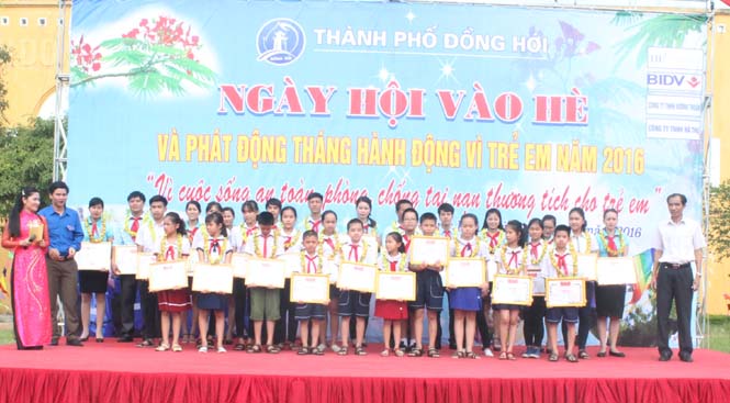 Thành phố Đồng Hới: Phát động Tháng hành động vì trẻ em năm 2016