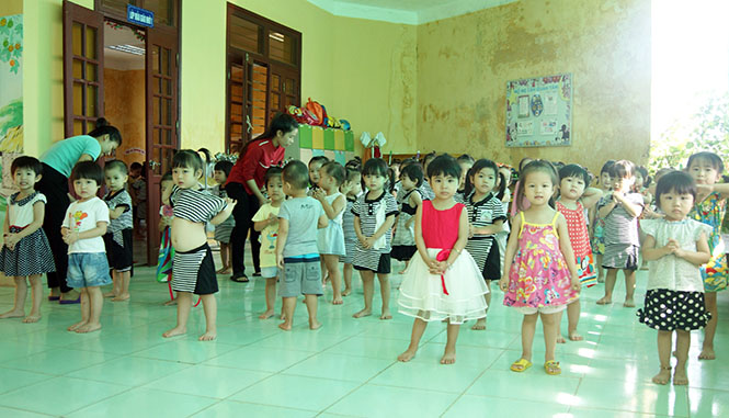 Thành phố Đồng Hới: Nhiều trường mầm non quá tải