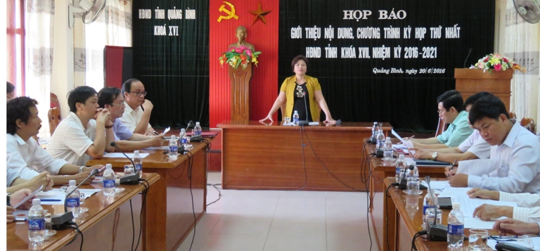 Thường trực HĐND tỉnh: Họp báo tuyên truyền về nội dung, chương trình kỳ họp thứ nhất, HĐND tỉnh khóa XVII