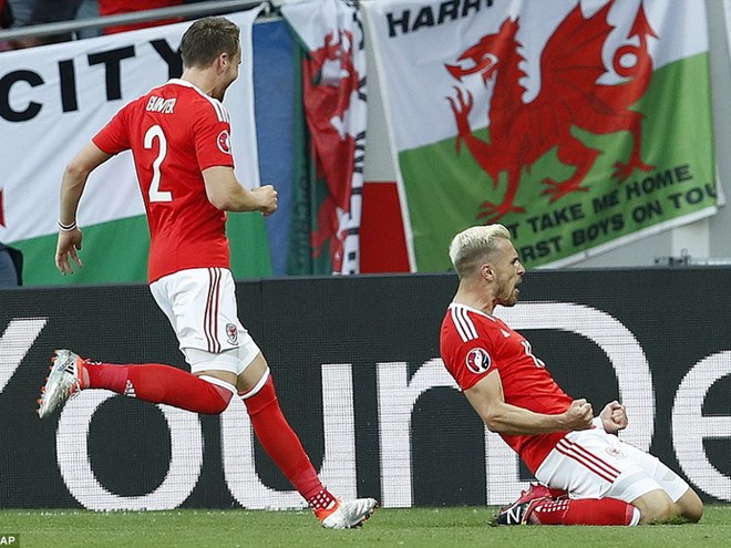 Đội tuyển Xứ Wales và Anh thẳng tiến vào vòng 1/8 EURO 2016