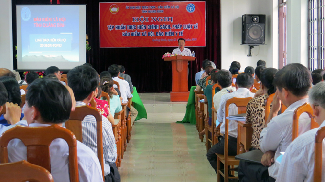 Tập huấn thực hiện chính sách, pháp luật về bảo hiểm xã hội, bảo hiểm y tế