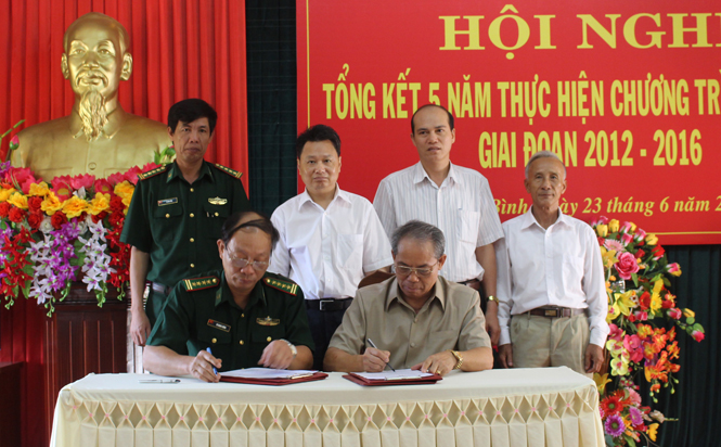 Bộ Chỉ huy BĐBP tỉnh-Ban đại diện Hội Người cao tuổi tỉnh: Tổng kết Chương trình phối hợp hoạt động giai đoạn 2012-2016