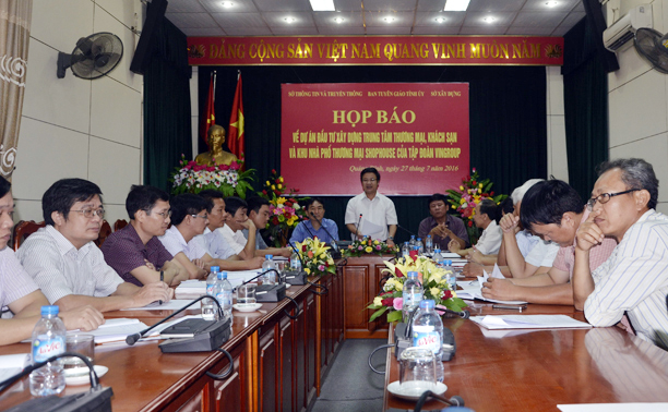 Họp báo về Dự án Trung tâm thương mại của Tập đoàn Vingroup