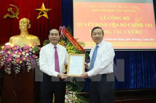 Thượng tướng Tô Lâm giữ chức Trưởng Ban Chỉ đạo Tây Nguyên