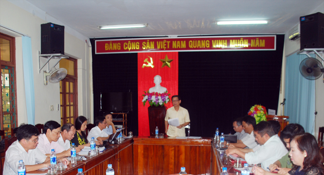 Đoàn công tác Bộ Văn hóa-Thể thao và Du lịch kiểm tra công tác gia đình tại Quảng Bình